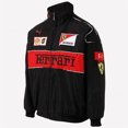 thumbnail image 1 of Ferrari Racing Jacket Vintage Style F1 Ferrari Jacket Unisex Hot Black Black, 1 of 4