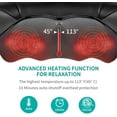 thumbnail image 3 of Shiatsu Neck and Back Massager with Soothing Heat, Nekteck Electric Deep Tissue 3D Kneading Massage Pillow for Shoulder, Leg, Body Muscle Pain Relief, Home, Office, and Car Use, 3 of 7