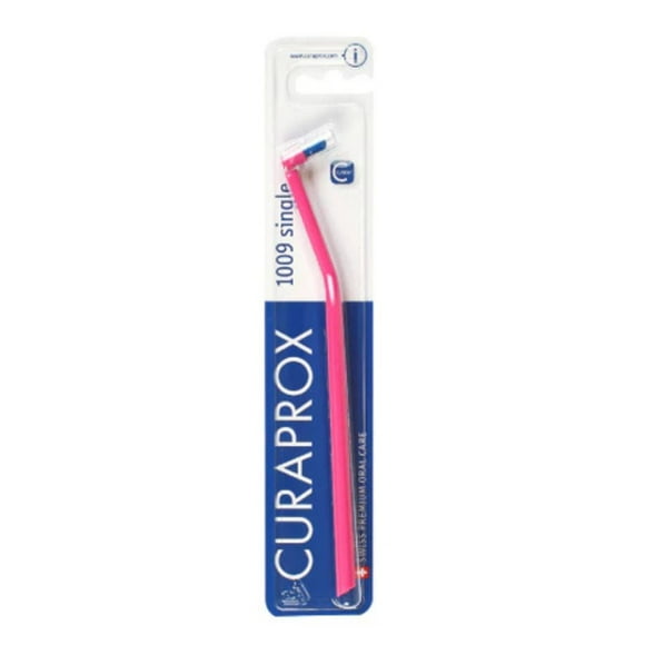 Curaprox CS 1009 Brosse à Dents à Touffe Unique, Poils Souples, Tous Âges, pour Appareils Orthodontiques et Implants