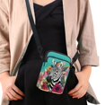thumbnail image 4 of HELLHERO Zebra Floral Pattern with Zipper Women Shoulder Bag Double-layer for Outdoor Daily Use, 4 of 7