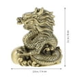 thumbnail image 3 of Greenadscape Dragon Shape Adornment Golden Resin 1Pack 3.1X2.9X1.8In, 3 of 9