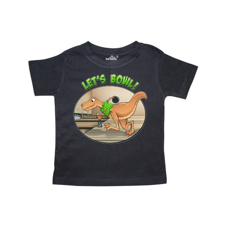 

Inktastic Let s Bowl Tyrannosaurus Rex Dinosaur Gift Toddler Boy or Toddler Girl T-Shirt