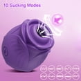 thumbnail image 6 of TLUDA Rose Vibrator for Women,Rose Toy Sucking Vibrator Adult Sex Toys for Women Couples,Purple, 6 of 7