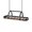Rustic Brown and Black-47.2''L x 15.7''W x 13''H, variant on Hanging Pot Rack Charcoal Black and Black 31.5''L x 15.7''W x 13''H Ceiling Mounted Cookware Organizer