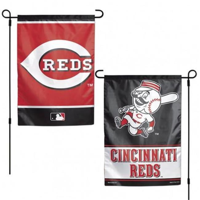 Drapeau des Reds de Cincinnati 12x18 Style Jardin 2 Côtés