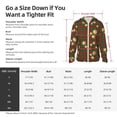 thumbnail image 6 of Goofa Checkered With Golden Stars Printed Women's UPF 50+ Sun Protection Hoodie Jacket Lightweight Long Sleeve Sun Shirt for Women with Pocket Hiking Outdoor-, 6 of 9
