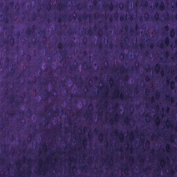 Ahgly Company Indoor Square Abstract Purple Modern Area Rugs, 3' Square