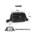 thumbnail image 2 of Bolso De Hombro A Cuadros Belug Negro, Beige, 2 of 5