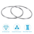thumbnail image 4 of Unique Bargains 54mm Metal O Rings, 10 Pack 304 Stainless Steel Round Rings for Hardware Bags, 4 of 7