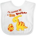 thumbnail image 3 of Inktastic I'm Gonna Be A Big Brother-dino Boys Baby Bib, 3 of 4