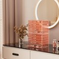 thumbnail image 2 of Acrylic Earrings Holder Organizer Box Large Clear Earring Jewelry Storage Organizer Box Transparent Stackable Drawers Jewelry Display for Earrings Necklace Bracelets Rings Layers Pi, 2 of 7