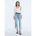 thumbnail image 3 of Scoop Women's and Women's Plus Benton Cuffed Ankle Jeans, 25", 27", and 29" Inseams, Sizes 0-26W, 3 of 5