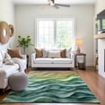 thumbnail image 6 of Addison Rugs Mayfield Premium Machine Washable Transitional Swirls Teal Rectangle Rug, 10' x 14', 6 of 6