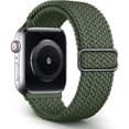 thumbnail image 1 of Solo Loop trenzado para Apple Watch Band 42mm o 44mm Nylon ajustable cinturón elástico pulsera Iwatch Series 3 4 5 Se 6 Correa Feliz Sencillez, 1 of 5