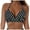 Grey, variant on Women's Cut Out Halter Bikini Top Push Up Underwire Bathing Suit Tops