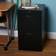 Lorell 3 Drawers Metal Vertical Lockable Filing Cabinet Black Walmart Com Walmart Com