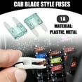 thumbnail image 2 of Unique Bargains 50 Pcs Mini 1AMP APM/ATM Universal Car Fuse Blade Style Fuses for Automotive Car Boat Truck SUV RV Green, 2 of 6