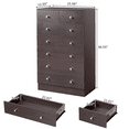 thumbnail image 4 of GZXS Dresser with 7 Drawers, Modern Chest of Drawers for Bedroom, Closet, Living Room, Brown, 4 of 10