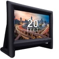 thumbnail image 1 of 20 Feet Inflatable Outdoor Movie Projector Screen, XHYCPY Blow Up Projector Screen Projection Screen for Outdoor Backyard - Includes Powerful Blower, Base Stakes, Tie-Downs and Storage Bag (20feet), 1 of 4