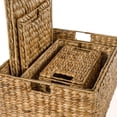 thumbnail image 4 of happimess Traditional Assorted Hand-Woven Hyacinth/Iron Baskets, Natural (Set of 10), BSK1010A-10SET, 4 of 11