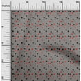 thumbnail image 1 of oneOone Viscose Jersey Medium Gray Fabric Cartoon Face & Polka Dot Sewing Material Print Fabric By The Yard 60 Inch Wide, 1 of 5