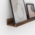 thumbnail image 4 of 47 inch Floating Shelves for Wall Set of 5,Large Wall Shelves for Bathroom, Bedroom, Kitchen, Living Room Storage and Decoration, Brown Picture Ledge, 4 of 6