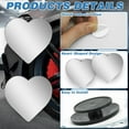 thumbnail image 4 of 4PCS Heart Blind Spot Mirrors, Car Side Mirror Blindspot [Eliminate Dead Zones for Safe Driving] Easy-Adjust Removable Wide Angle Convex Glass, Universal Stick-On Fit for Car, Truck, SUV, 4 of 7