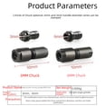 thumbnail image 2 of Angle Grinder to Electric Grinder Conversion Adapter with 6MM Chuck, Nut & Full Set (3MM/6MM) - Versatile, Durable, Easy Installation for Efficient Grinding Performance, 2 of 5
