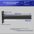 thumbnail image 2 of 1Pc Wall Mounted Weight Plate Holder Weight Rack Storage for Weight Plate Wall-Mounted Plate Rack Barbell Plate Rack,1 hanging rod + 2 expansion screws, 2 of 7