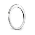thumbnail image 6 of 14K White Gold Ring Band Wedding Diamond Round , Size 7, 6 of 7