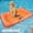 orange, variant on Dog Pool Float for Small Medium Large Dogs, Inflatable Puppy Raft for Pool Lake, Stable Floating Dog Bed & Pet Water Mat with Rope Handles, Durable Oxford & Thick PVC