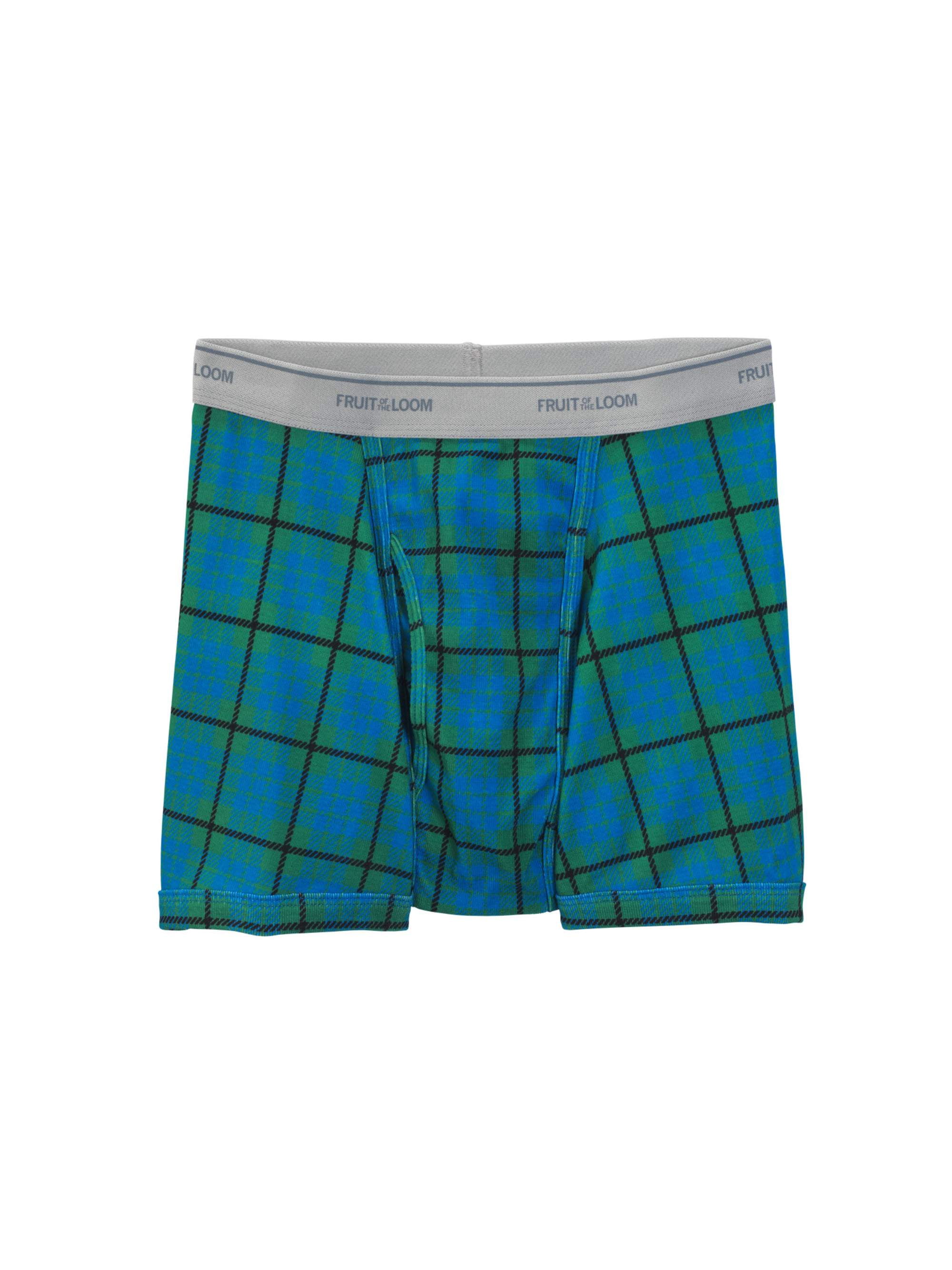 Fruit of the Loom Men's Dual Defense Stripe/Heather Short Leg Boxer