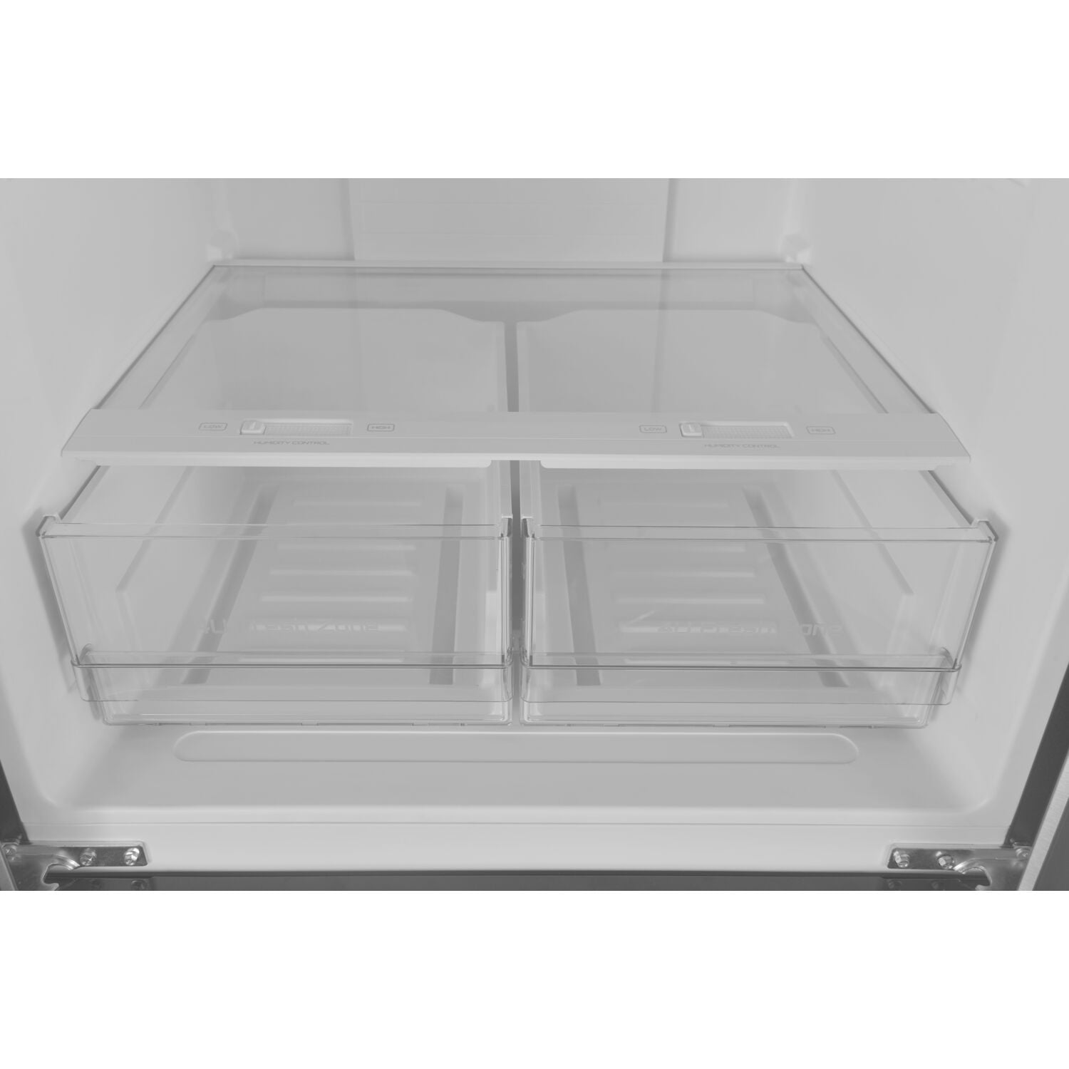 Galanz 16 Cu. ft. 3-Door French Door Refrigerator with Ice Maker, Stainless Steel, 28.35"W Condition, New