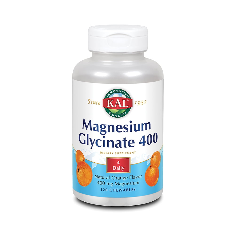 KAL Magnesium Glycinate 400 Vegan, NonGMO, No Soy, Dairy, or Gluten