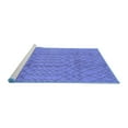 thumbnail image 2 of Ahgly Company Machine Washable Indoor Rectangle Oriental Blue Industrial Area Rugs, 8' x 10', 2 of 4