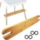 thumbnail image 1 of Pedal Para Tronas De Bebé Con Anillos De Goma, Reposapiés De Madera De Bambú Natural, Reposapiés Ajustable Antideslizante Para Silla De Bebé Vogacara BA001092-00, 1 of 6