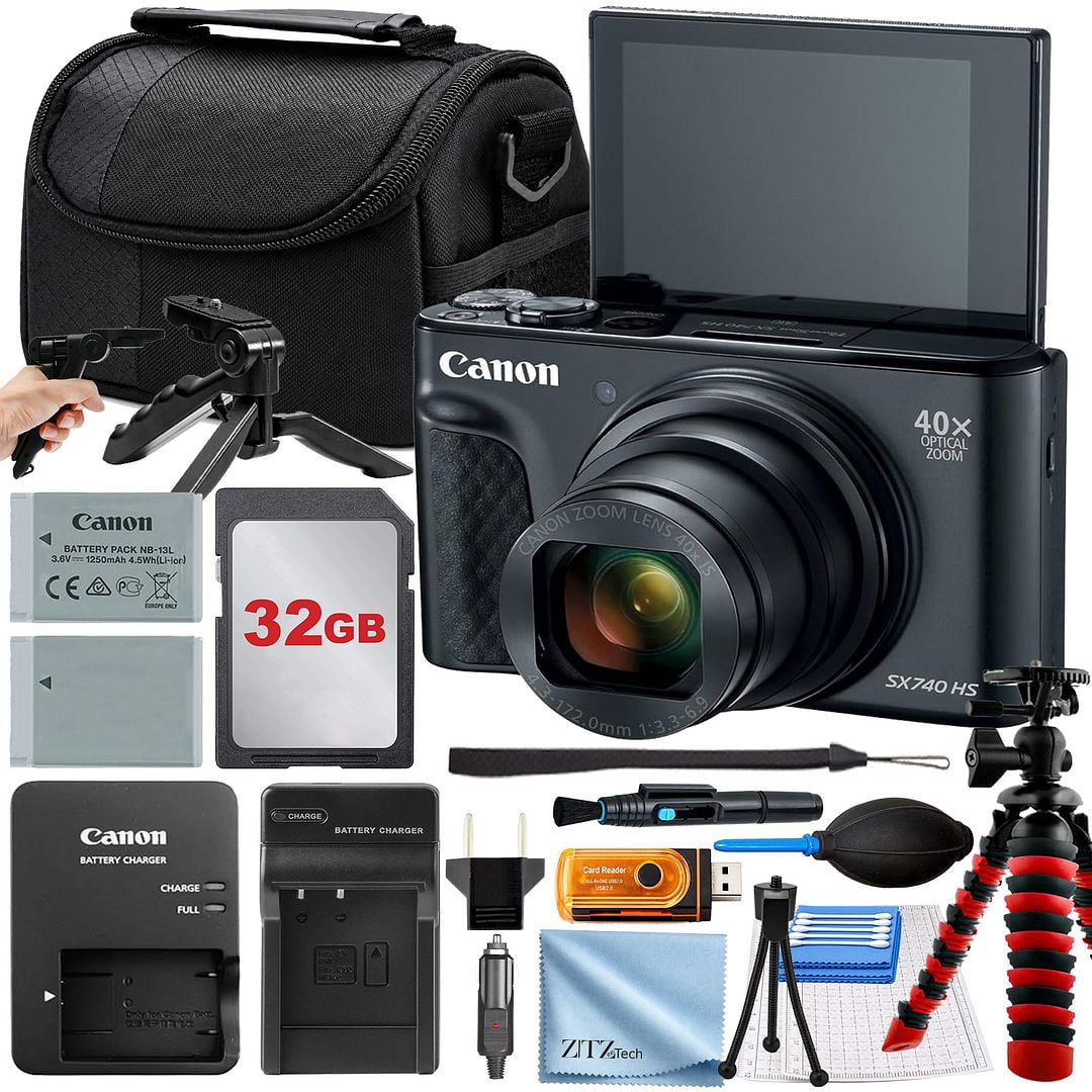 Canon PowerShot SX740 HS Digital Camera, 20.3MP, 40x Zoom, Wi-Fi