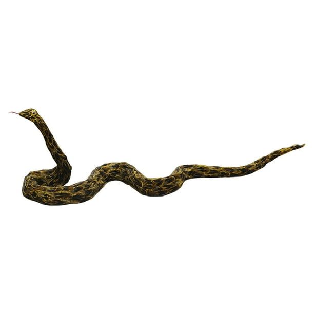 Figura de serpiente artificial, juguete de broma terrorífico para fiestas de Halloween para niños. Largo
