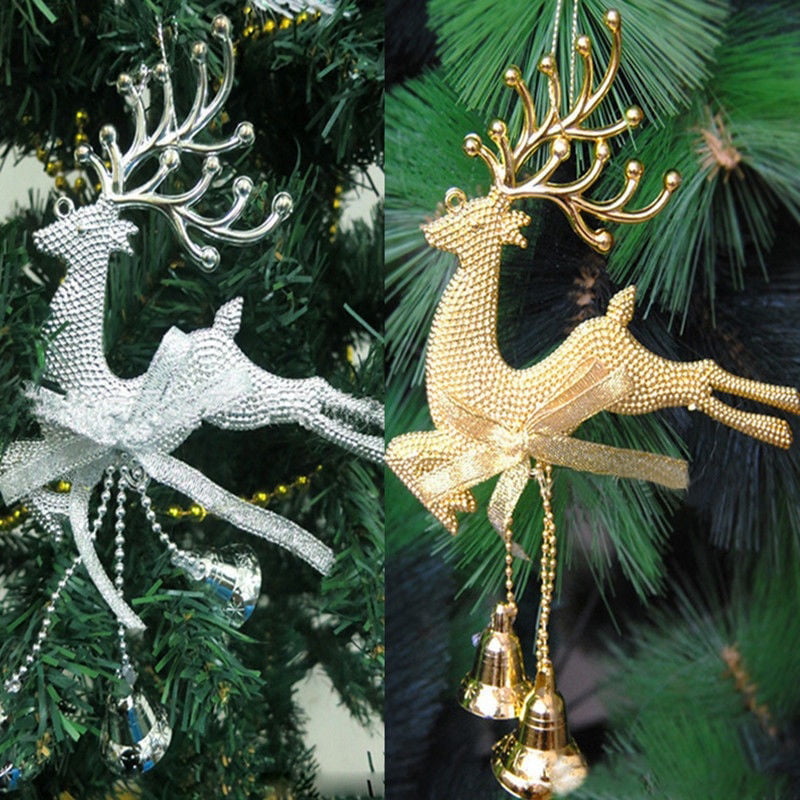 Home Chital Deer Christmas Tree Ornament Xmas Baubles Party Decoration 