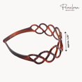 thumbnail image 3 of Parcelona French Twisted Loops Shell1 1/2&rdquo; Wide Flexible Hair Headband, 3 of 7
