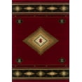 thumbnail image 4 of Oriental Weavers Hudson Area Rug - 087K1 - 10' x 13' - in Red/ Green - Southwestern Lodge Style, Stain Resistant, Family and Pet Friendly , Family, Dining, Living Room Rug, 4 of 4