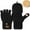 Black, variant on shoper Winter Thermal Fingerless Gloves Mittens, Knitted Convertible Mittens Flap, Warm Gloves wioth Flap Cover for Women and Men