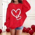 thumbnail image 5 of Sweatshirt for Women Perfect For Daily Wear or Loungewear! The Best Choice for Valentine's DayXXL Red Valentine's Day Sweatshirt, 5 of 6