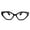 Black, variant on 2SeeLife Oversized TR-90 Cat Eye Reading Glasses for Women – Medium-Wide Fit, Sturdy Frame, Premium Geometric Readers, Black, +2.50
