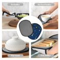 thumbnail image 4 of Lighthouses and Anchors Pot Holders for Kitchen - Heat Resistant Oven Mitts Hot Pads with Pocket, Non Slip Silicone Pot Holders, Cuteness Hanging Loop Potholders for Kitchen Baking, 4 of 5