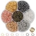 thumbnail image 1 of Handmade Electroplated Single Loop Jump Ring for Jewelry Making, 1 of 5