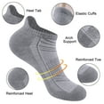 thumbnail image 4 of LOOIKOOS 12 Paris Mens/Women Ankle socks Breathable Casual Low Cut Socks For Men/Women With Heel Tab, 4 of 5