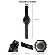 George Mens Solar Digital Wristwatch Plastic Strap