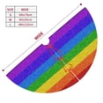 thumbnail image 3 of Sikiie Colorful Glitter Rainbow 30-48 inches {designName} Print Christmas Tree Skirt Snowman Xmas Tree Skirt with Edge Christmas Decorations for Holiday Party36", 3 of 7