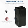 thumbnail image 6 of HOMCOM 10000/7100BTU Smart Portable Air Conditioner for 237Sq.Ft, Black, 6 of 9